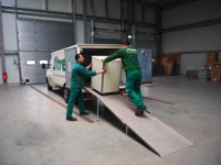 Loading of a truck for archive transport - Streff Luxembourg
