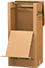 Cardboard wardrobe box carton with rail
